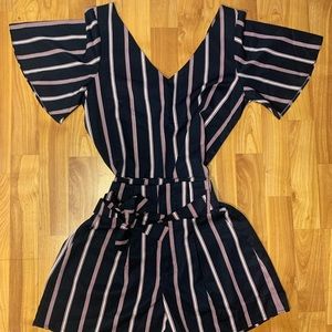 Matching top and shorts set.